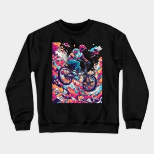 Bicycling Biker Crewneck Sweatshirt